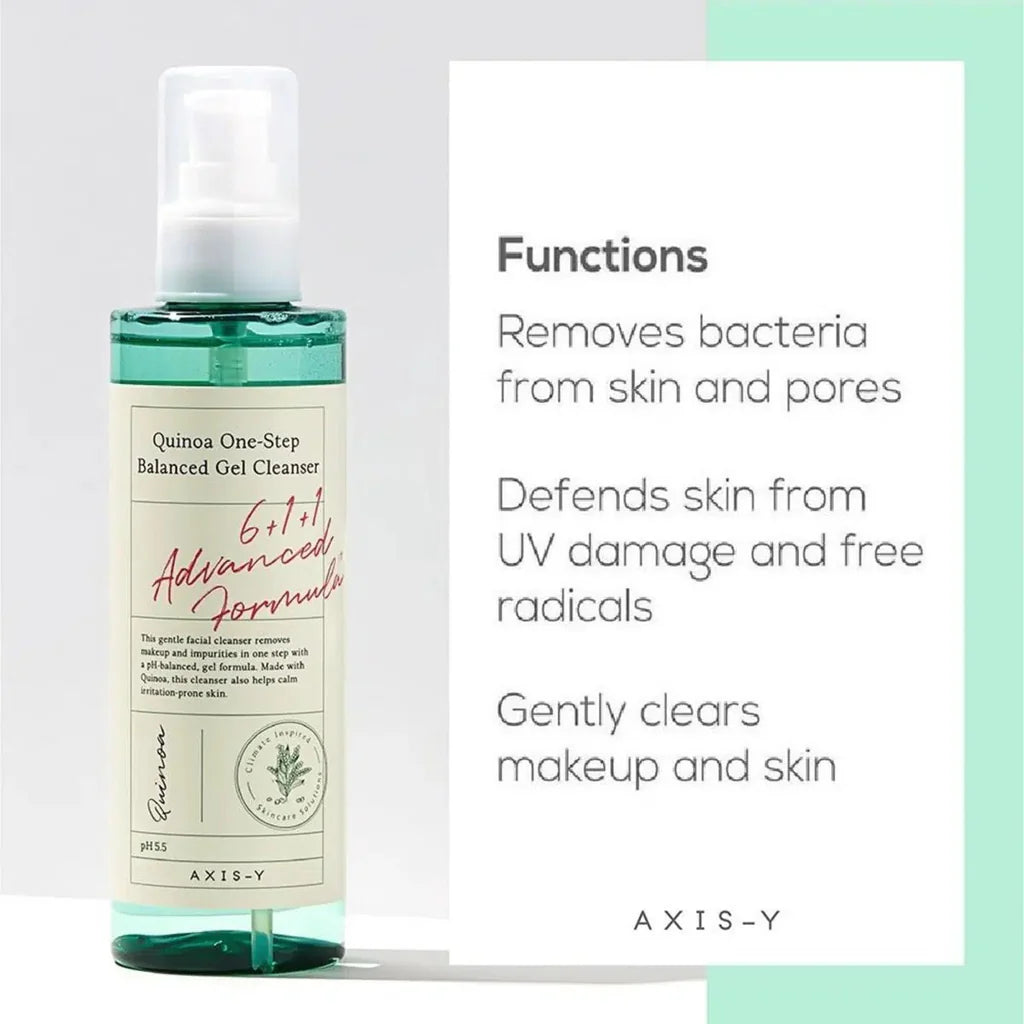 Axis-Y Quinoa One Step Balanced Gel Cleanser | 180ml